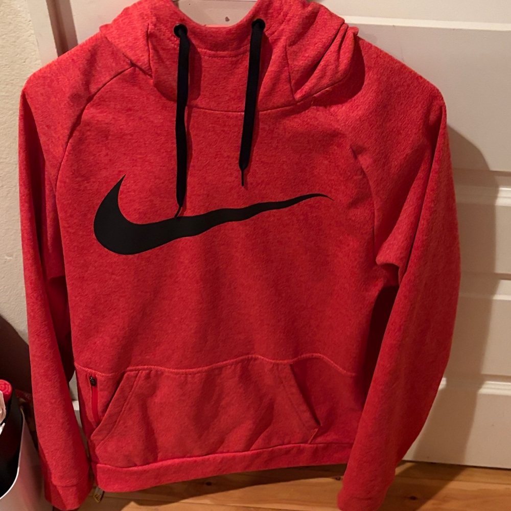 Nike Men's Red Hoodie Sweater